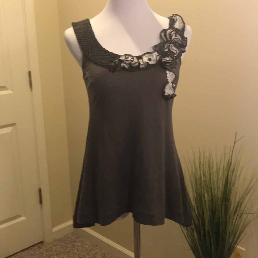 Anthropologie Baraschi embellished top sz S